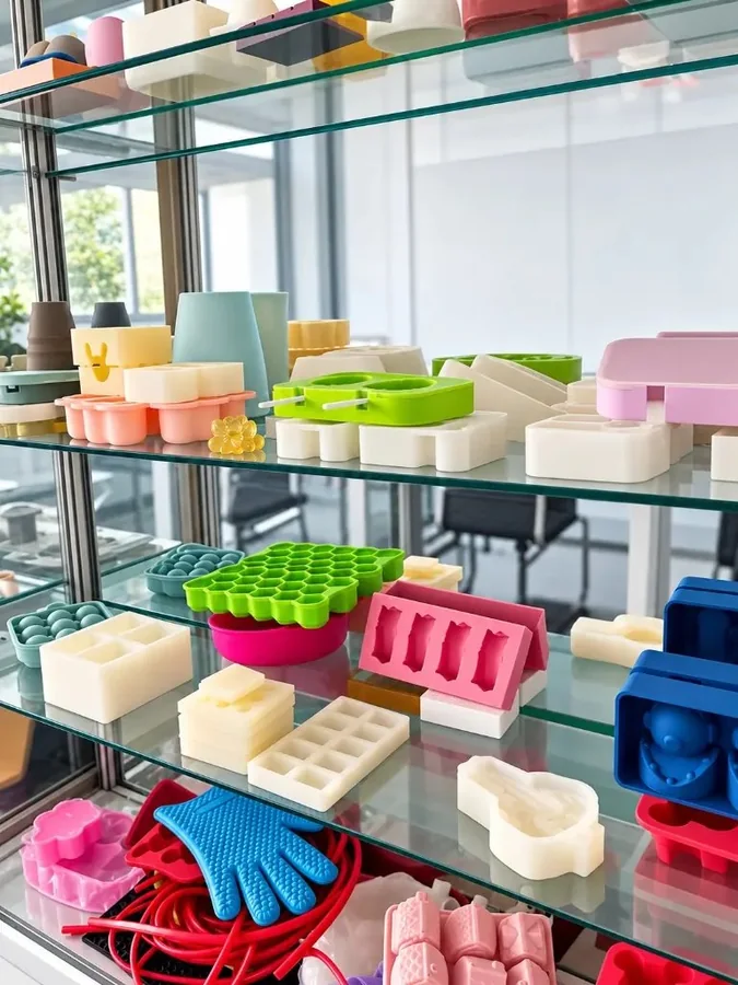 工厂内的产品与模具样品展示柜